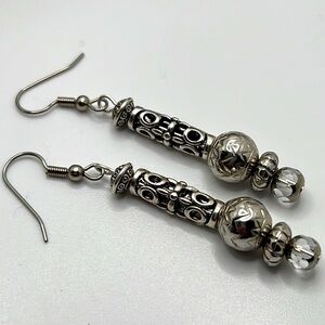 Lush Silver Scrolled Earrings.